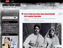 Tablet Screenshot of amritaspeaks.com